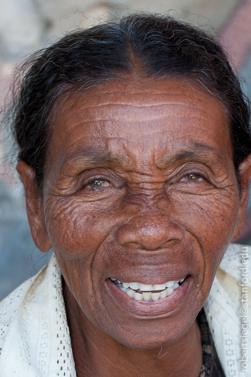 woman smiling